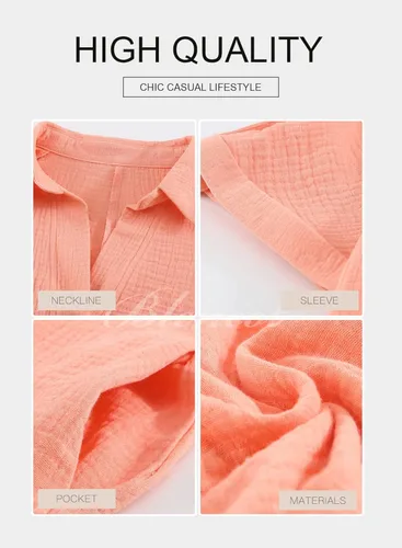 Vista 4 de BLENCOT Mono de verano con botones para mujer, casual, cuello en V, manga corta, con bolsillos