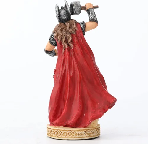 Vista 5 de Veronese Design Figura miniatura de poliresina pintada a mano Thor Dios del Trueno de 3 3/8 pulgadas