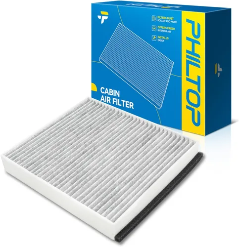 Vista 20 de PHILTOP Filtro de aire de cabina con carbón activado, compatible con CF10612 Smart Fortwo 2008, 2009, 2010, 2011, 2012, 2013, 2014, 2015-2018, Smart