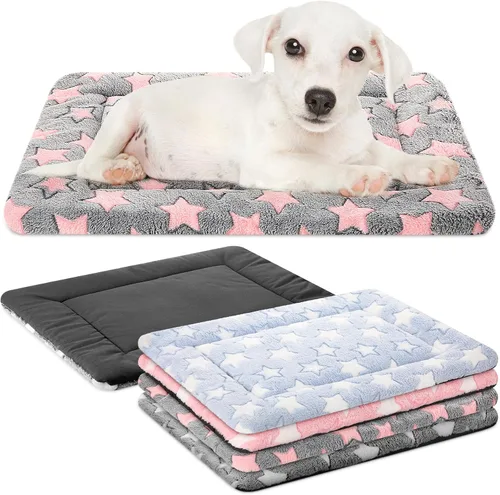 Vista 10 de VitalCozy 4 almohadillas suaves y cálidas para jaula de perro, 20 x 30 x Verde