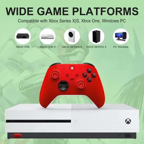 Vista 5 de NINIFEI For Xbox One Controller,Wireless Gaming Xbox Controller Compatible with Xbox Series XS, Xbox One, Windows PC,Red