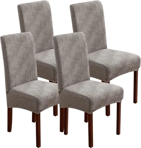 Vista 13 de Fundas para Sillas de Comedor, Fundas para Sillas de Comedor Elásticas Parsons, Protector de Sillas de Cocina para Comedor, Extraíbles, Lavables