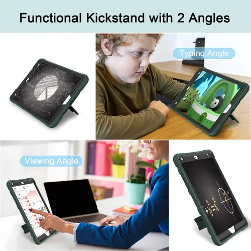 Vista 3 de Funda Azzsy para iPad de 9ª generación/iPad de 8ª generación/iPad de 7ª generación (10.2 pulgadas, modelo 2021/2020/2019), funda protectora delgada