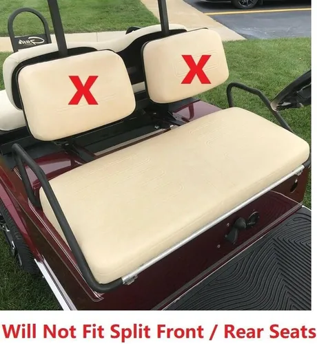 Vista 4 de Huskey Parts Company EZGO - Funda de asiento delantero naranja con costuras de diamante Medalist TXT 94-13, carrito de golf, 2 unidades naranja