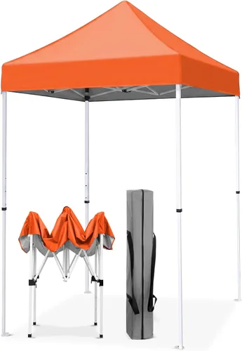 Vista 12 de EAGLE PEAK - Toldo desplegable de 5 x 5, toldo instantáneo para exteriores, fácil de instalar, refugio plegable de pierna recta (beige)