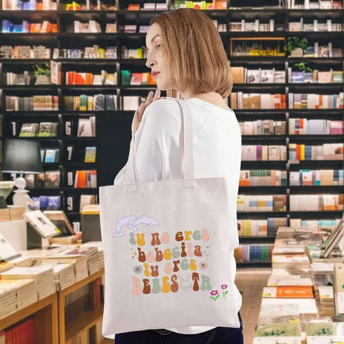Vista 3 de WZMPA Bolsa de maquillaje para cosméticos de música latina, regalo inspirado en la música, regalo Tu No Eres Bebecita Tu Eres Bebesota Music Fans