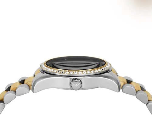 Vista 3 de Michael Kors Lexington Lux - Reloj multifunción de acero inoxidable de dos tonos para mujer