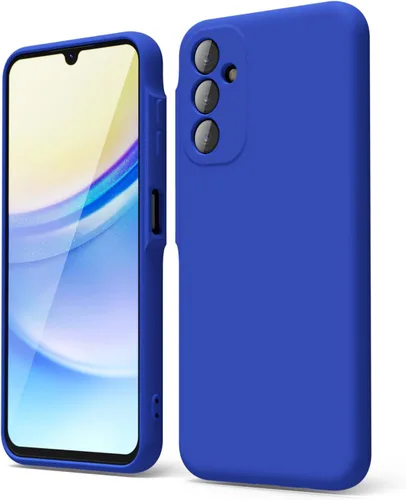 Vista 89 de oakxco Funda para teléfono Samsung Galaxy A12 con agarre de silicona líquida, linda delgada fina suave cubierta de gel de goma TPU lisa para mujeres