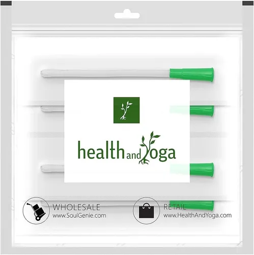 Vista 9 de SoulGenie HealthAndYoga™ Suministros de enema - 5.9 in sin molestias, puntas de colon de grado médico - Extremo redondeado flexible para inserción