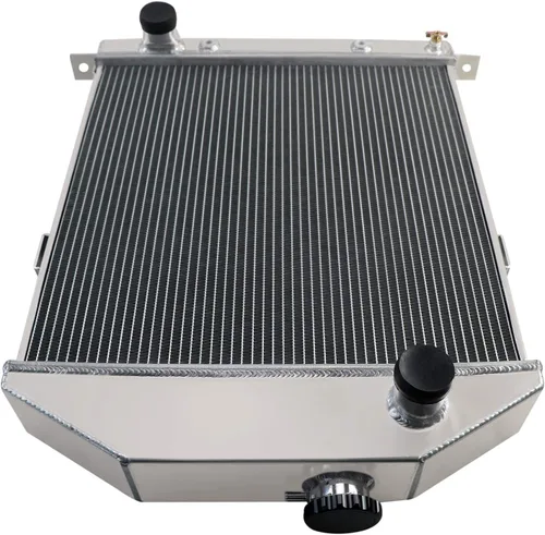 Vista 3 de Radiador de aluminio de 2.441 in para motor Ford Deluxe Coupe Mercury Series Chevy V8 1942-1948 46, radiadores de enfriamiento de núcleo de 4 filas