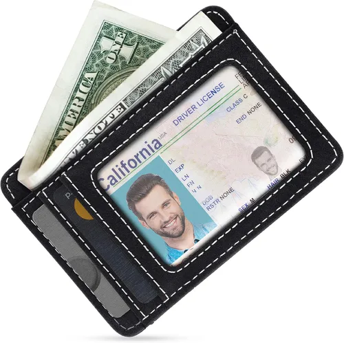 Vista 3 de Carteras personalizadas grabadas para hombres 2 colores y 11 opciones de diseño Regalos para papá regalos para hombres