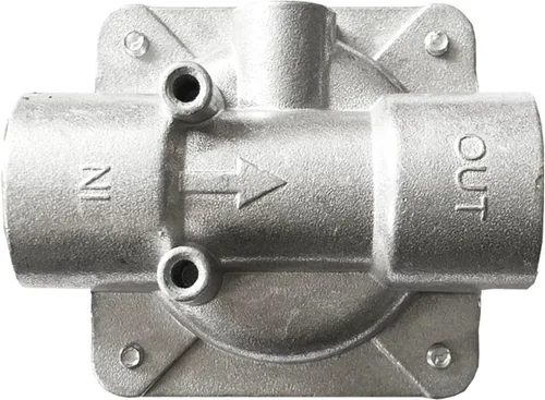Vista 3 de Regulador de Parrilla de Gas Natural GRILLJOB con 2 Conexiones de Latón, Tubo de Gas de Entrada/Salida 1/2'' X 1/2''-14NPT, Presión Máxima