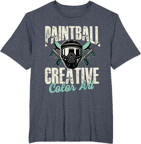 Vista 8 de Paintball Creative Color Art - Camiseta Paintball Paintball, Negro