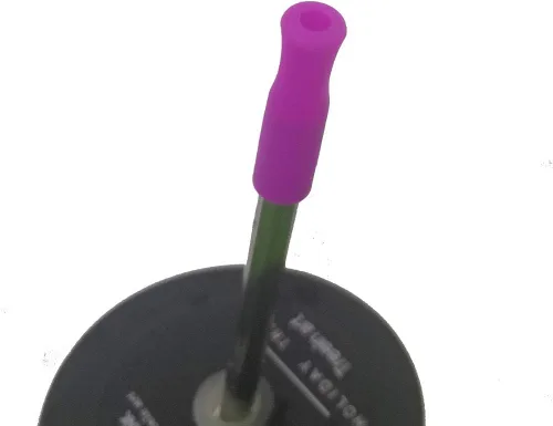 Vista 8 de Accmor - 44 puntas de popote reutilizables, punta de popote de silicona, puntas de popote multicolor de grado alimenticio, solo se ajustan a popotes