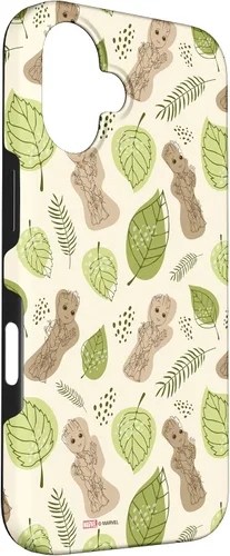 Vista 3 de Funda con diseño de hojas de Groot para iPhone 16 Marvel Studios