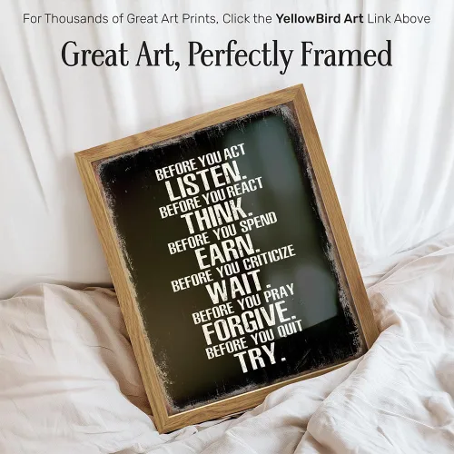 Vista 2 de Arte de Pared con Citas Inspiradoras ENMARCADO - Decoración de Pared con Citas Positivas - Citas Inspiradoras - Regalos Inspiradores - Dichos