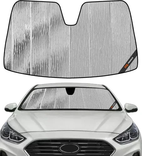Vista 7 de Pigenius Parasol para parabrisas para Hyundai Sonata 2011-2014, Sonata Hybrid/Hybrid Limited 2015 - Salvaguarda Gris (salvaguarda)