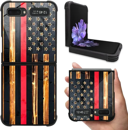 Vista 23 de DAIZAG Funda compatible con Samsung Galaxy Z Flip 5G, protección completa, a prueba de golpes, antiarañazos, funda de poliuretano termoplástico
