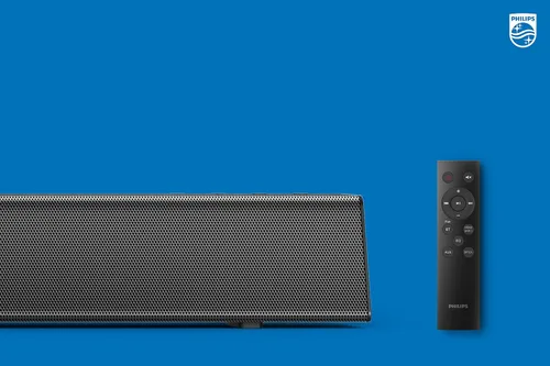 Vista 5 de Barra de Sonido PHILIPS B5106 de 2.0 Canales con Soporte HDMI ARC, Lista para Roku TV, Negro