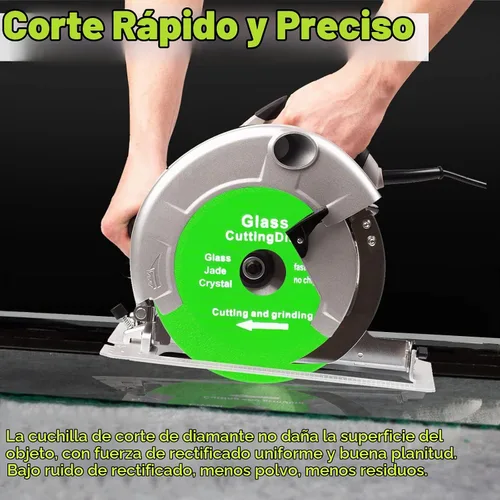 Vista 6 de Disco de corte de vidrio para amoladora angular de 4-1/2 pulgadas, 5 unidades de disco de corte de diamante de cerámica de vidrio de 7/8 pulgadas