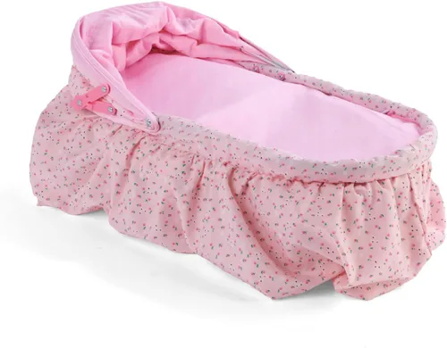 Vista 8 de Badger Basket Cuna plegable para muñecas con tela capullo rosa (se ajusta muñecas de fabricación estadounidense)