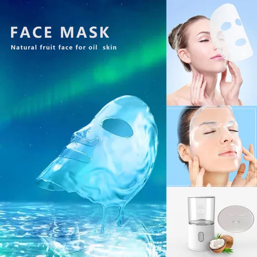 Vista 6 de Flylin Máquina de máscara facial, fabricante de mascarillas multifunción de frutas naturales, vegetales, colágeno, crema, máquina recargable por