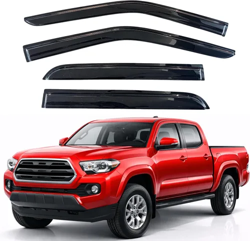 Vista 229 de KPY Moldura deflectora de viento con protección contra la lluvia compatible con Mazda CX-3 2016-2021 (CX3), 4 unidades, para ventana lateral