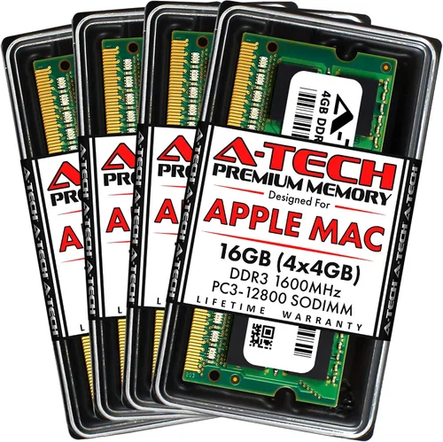 Vista 9 de A-Tech 4 GB de RAM para Apple MacBook Pro (mediados de 2012), iMac (finales de 2012, principios/finales de 2013, finales de 2014, mediados de 2015)