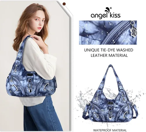 Vista 2 de Angelkiss Hobo Carteras y bolsos para mujeres Bolso de mano para mujeres Carteras grandes Bolsos de hombro diarios Purses, handbags, Handbag