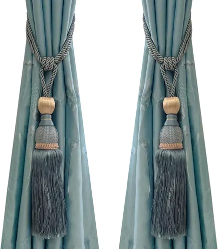 Vista 6 de Venta de maravillosos alzapaños de cortina para cortinas para el hogar, accesorios de cierre de hebilla trenzada, accesorios para cortinas de Beige