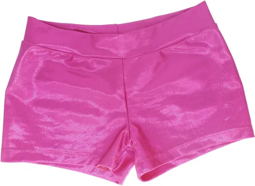 Vista 2 de Pantalones cortos cortos de gimnasia para niñas con purpurina brillante