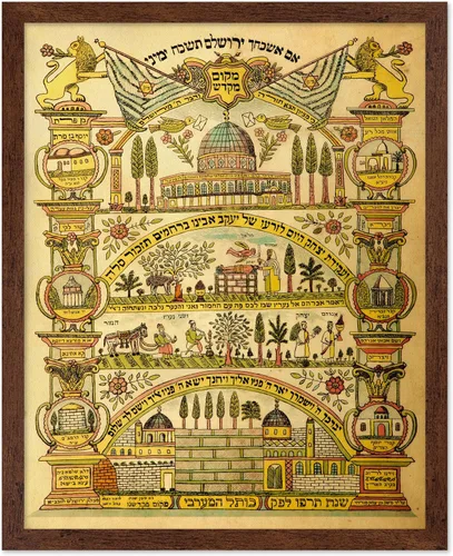 Vista 47 de Poster Master Póster astrológico clásico, impresión de ciencia vintage, regalo para artistas, amigos, el antiguo zodiaco de Egipto, rueda