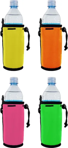 Vista 6 de Botella de agua de neopreno en blanco Coolie (variedad de colores, 10 unidades)