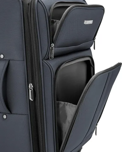 Vista 3 de US Traveler - Equipaje extensible con ruedas giratorias y costado blando Anzio Gris oscuro US08120G