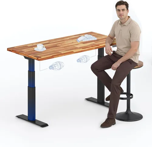 Vista 17 de FLEXISPOT E8 Premium North American - Escritorio de pie de nogal negro
