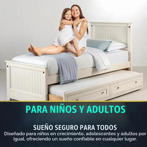 Vista 4 de Colchón de espuma con funda de vinilo resistente al agua (COT33, 6 pulgadas)