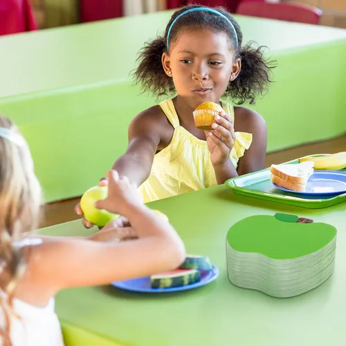 Vista 5 de Whaline Servilletas desechables de papel para el regreso a clases, 100 servilletas desechables para la temporada escolar, almuerzo, cena, primer día