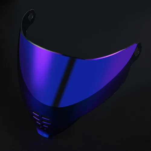 Vista 4 de Casco de motocicleta ICON Airflite con protección UV, lente de visera, protector solar, accesorios (Airflite Clear Revo Rojo Oro)