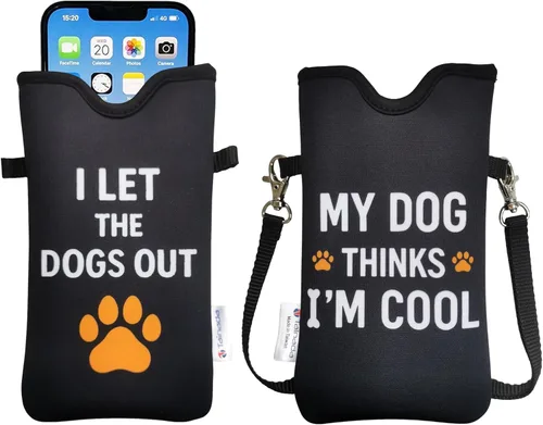 Vista 41 de Tainada Funda Estuche Bolsa de Neopreno para Teléfono para Hombres y Mujeres con Correa Cruzada/Cordón para el Cuello para iPhone 17/16/15 Pro Max
