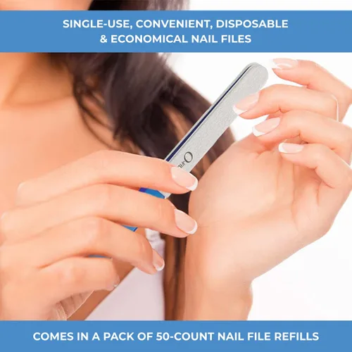 Vista 7 de ForPro Professional Collection O-Files - Sistema de archivos reemplazable, cebra, grano 180, repuestos de lima de uñas de manicura, 3.9 pulgadas