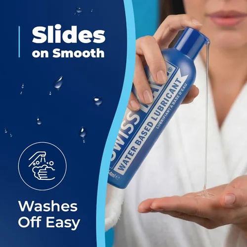 Vista 5 de Swiss Navy Lubricante a base de agua de alta calidad, 12 onzas, gel lubricante para hombres, mujeres y parejas, seguro para juguetes, fórmula que