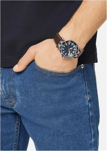 Vista 5 de Mens acero inoxidable Versace Relojes Greca Sport VEZ300121