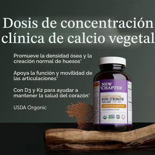 Vista 3 de Comprimidos para los huesos Take Care de New Chapter , ANC-214, 1, 1