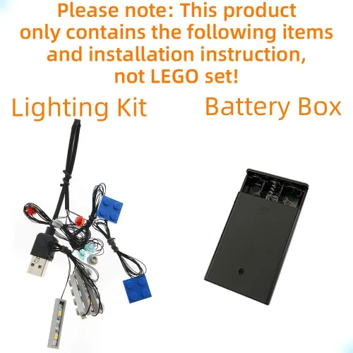 Vista 3 de GEAMENT Kit de luz LED para The Mandalorian The Razor Crest 2020 - Compatible con el modelo Lego 75292 (juego de modelos no incluido)