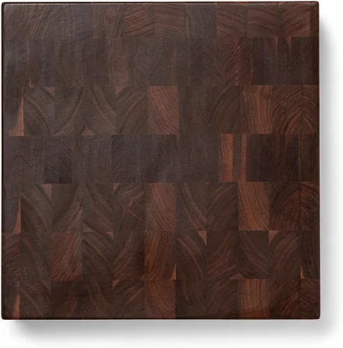 Vista 14 de John Boos CCB Series Tabla de cortar cuadrada de madera de arce de 12 x 12 pulgadas - 3 pulgadas de grosor, bloque de carnicero reversible de 13