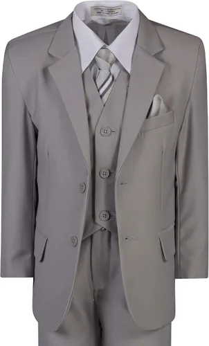 Vista 5 de Traje clásico de 6 piezas con corbata para el cuello para tamaños estándar y Husky