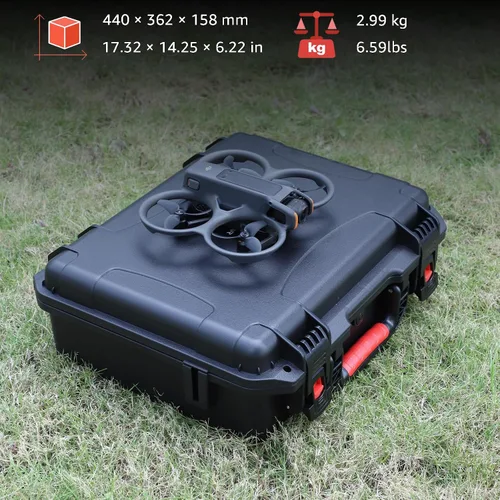 Vista 5 de Funda rígida impermeable para DJI Avata 2 Fly More Combo Compatible con DJI Goggles 3 (No para Goggles N3)/RC Motion 3 / FPV Remote Controller 3
