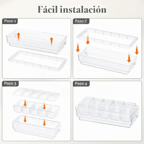 Vista 7 de Lifewit Contenedor refrigerado para condimentos con tapas individuales