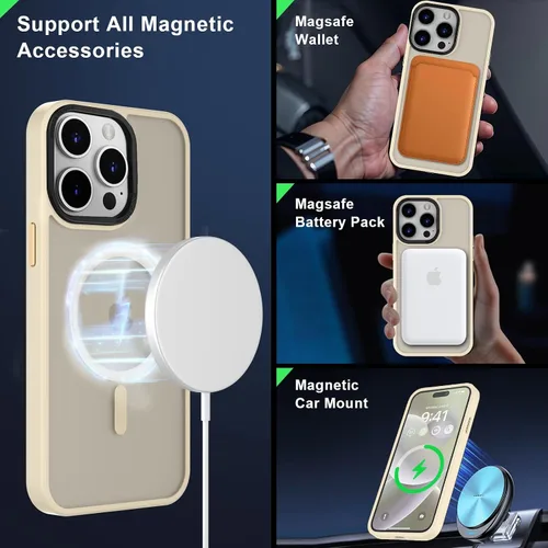 Vista 521 de MOCCA - Funda magnética resistente para iPhone XR de 6.1 pulgadas, compatible con MagSafe, funda con protección contra caídas de grado militar