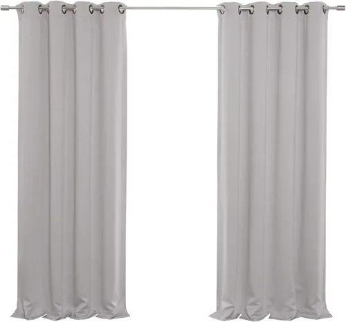 Vista 42 de Best Home Fashion Cortinas opacas aisladas térmicamente - Parte superior del ojal de bronce antiguo - 52" de ancho x 84" Largo - (Juego de 2 Paneles)